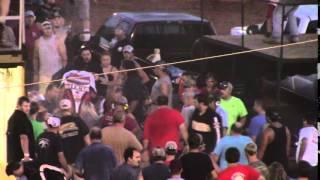 Lavonia Speedway Fight Mr. Excitement Daniel Fowler Brent Russell