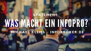 Information Professional: Was macht der genau? // Michael Klems