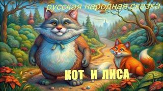 кот и лиса/русская народная сказка/сказка для маленьких с картинками