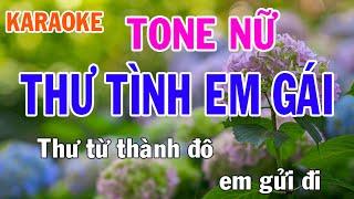 Thư Tình Em Gái Karaoke Tone Nữ Nhạc Sống - Phối Mới Dễ Hát - Nhật Nguyễn