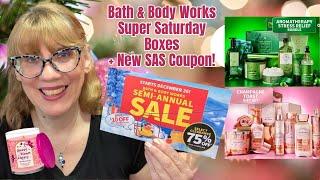 Bath & Body Works Super Saturday Boxes + New SAS Coupon + Candles!