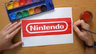 How to draw the Nintendo logo