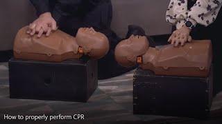 How to properly perform CPR on CP24 Toronto's Breaking News  | St. John Ambulance Canada