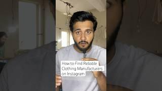 How to Find Reliable Clothing Manufacturers on Instagram