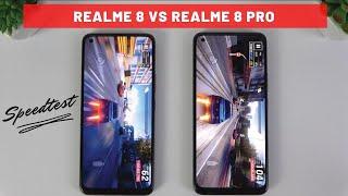 Realme 8 vs Realme 8 Pro | Video test Display, Fingerprint, SpeedTest, Camera Comparison