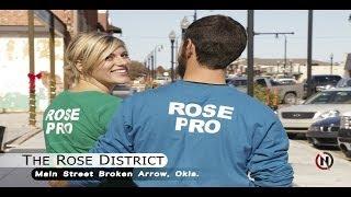 BA 'Gardner Girl' and her guy rosescape on Main Street