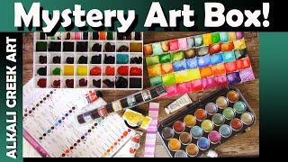 What's In This Art Box From Kimberly Crick?  Find out in this video!  Mystery Art Box Haul Goodies!