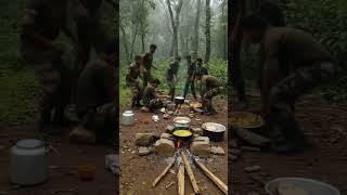 Real Jungle Cooking by Indian Army ‍️  #SoldierLife#IndianSoldiers #8kvideo