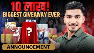 10 लाख!! Giveaway Announcement  