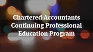 Chartered Accountants Continuing Professional Education Program