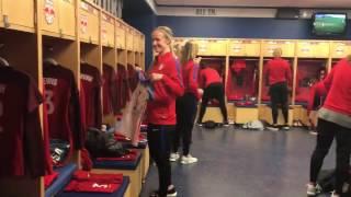 USWNT - Take a Peek Inside the US Locker Room Pre-Match (SheBelieves Cup v. England) - 3-4-17