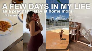 A FEW DAYS IN MY LIFE as a pregnant stay at home mom! *29 weeks pregnant with a one year old*
