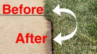 How To Have CLEAN and CRISP EDGING in a LAWN  | CONCRETE and ASPHALT