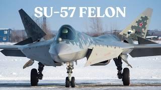 Terrifying! Su-57 Felon Stealth Fighters From Russia, A F-22 Competitor