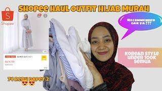 Shopee Haul Outfit Hijab Korean Style Murah + try on | Tanty Rahayu