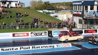 VW camper jet car - Santa Pod Flame & Thunder Oct 2019