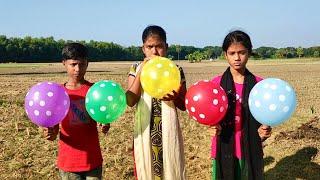 outdoor fun with Flower Balloon and learn colors for kids by I kids episode -415.