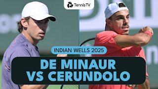 Alex De Minaur Takes On Francisco Cerundolo | Indian Wells 2025 Highlights