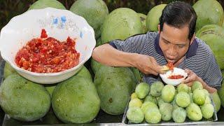 Eat young mango with salt and pepper / Ratha Show \