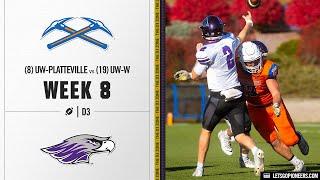 #8 UW-Platteville vs. #19 UW-Whitewater Highlights | D3 College Football 2024