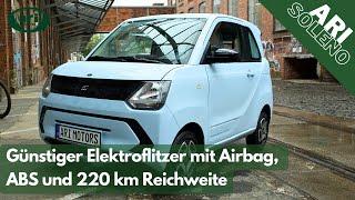 The electric city car ARI Soleno - compact electric runabout with 220 km range, ABS & airbag