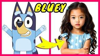 BLUEY en LA VIDA REAL + ¡ADIVINA LA VOZ!BlueyBingo️SocksChilly️BanditMackenzieSnickers