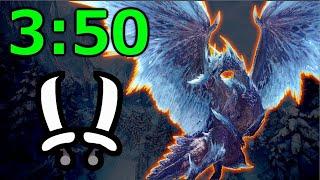 Arch Tempered Velkhana Dual Blades Solo 3'50'' [HEROICS] | MHW Iceborne