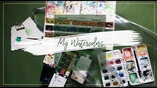 mấy cái hộp màu nước | my watercolors (eng sub)