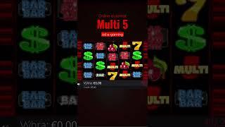 Online automat Multi 5 od e-gaming - násobky výhier Wild Multiplier  #automaty #kasino