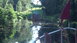 Schiff auf Schienen über Land, Oberländischer Kanal bei Elbing in Polen