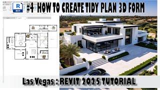 #4 HOW TO CREATE TIDY FLOORS PLAN 3D FORM: Las Vegas : REVIT 2025 TUTORIAL