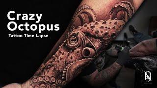 Crazy Octopus Tattoo Time Lapse | Nick Sundstrom