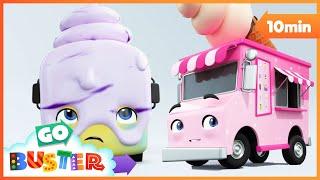 ️ Frozen Buster: Chilly Fun with Ice-Cream Truck | Sing Along with Buster 