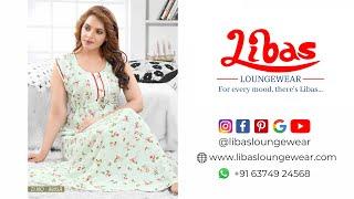 Cotton Nighty | Sleeveless Nighties | nighties for women | Youtube Shopping | Libas Loungewear