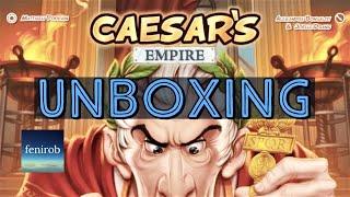Caesar’s Empire Board Game | Unboxing (No Talking)