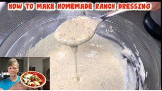 How To Make Homemade Ranch Dressing- From Scratch Staples - Just As Good As Store Bought