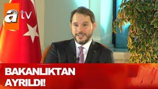 Berat Albayrak bakanlıktan ayrıldı  İstifa talebi onaylandı. - Atv Haber 10 Kasım 2020