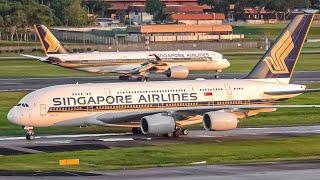 1 HOUR of GREAT Plane Spotting at SINGAPORE CHANGI AIRPORT | 747 A380 787 A350