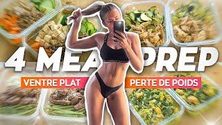 4 MEAL PREP HEALTHY POUR TA PERTE DE POIDS (rapides et protéinés) -Justine GALLICE