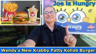 Wendy's New Krabby Patty Kollab Burger Review * Spongebob Squarepants * Joe is Hungry 