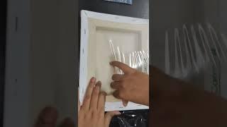 Canvas unboxing | Stretched canvas | Satisfying content | ASMR #shorts @ArtbyShraddhaSh