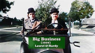 Big Business (1929, Stan Laurel, Oliver Hardy, Comedy, Family, Slapstick, Short)