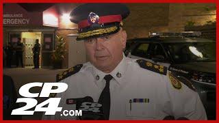 Toronto police chief's update on officer hospitalized after being shot