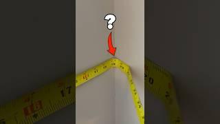 Measuring Tape Trick for Corners #shorts #diy
