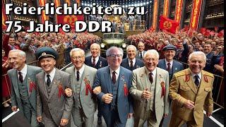 75. Jahrestag der DDR: Große Parade auf der DDR Mondbasis