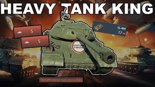 This is the strongest heavy tank in the game.. IS-4M in War Thunder