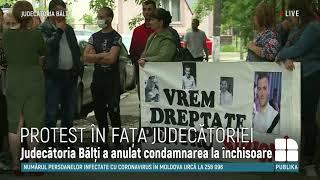 Protest la Judecătoria Bălți. Rudele tânărului din Elizaveta împuşcat mortal de un carabinier