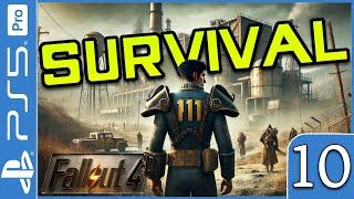 FALLOUT 4 (PS5 Pro) - Survival Mode PART 10: The First Step Quest (4K 60FPS)