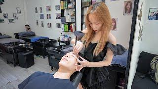 ASMR | 3 Ladies for 1 Man in a Vietnam Barbershop | 우연히 들어간 베트남 이발관 미녀 세 분에게 관리받았습니다...