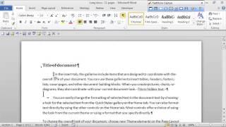 How to Expose Hidden Formatting When Printing in Microsoft Word : MS Word Skills